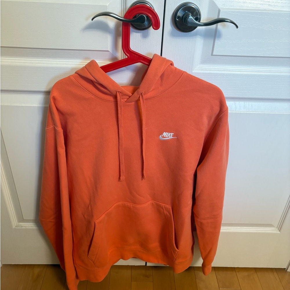 Nike Men's Vibrant Orange Hoodie